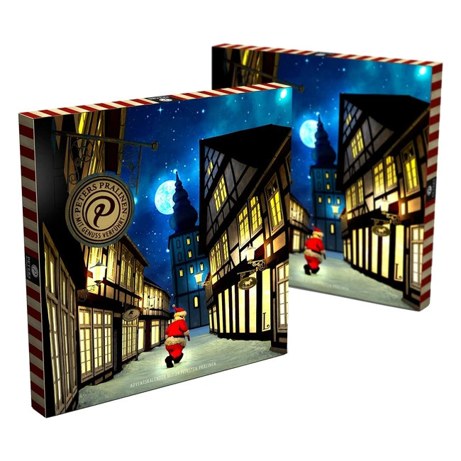 Peters Adventskalender Stille Nacht mit 300 g Schokolade mit Alkohol