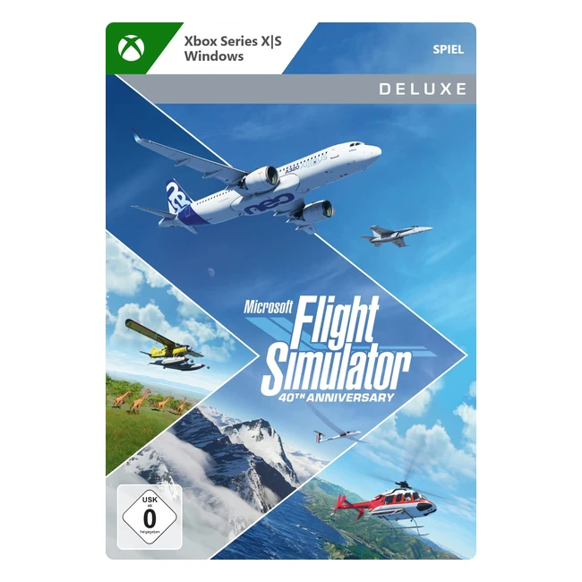 Microsoft Flight Simulator 40 Jubilumsausgabe Deluxe Edition Xbox Windows 10 
