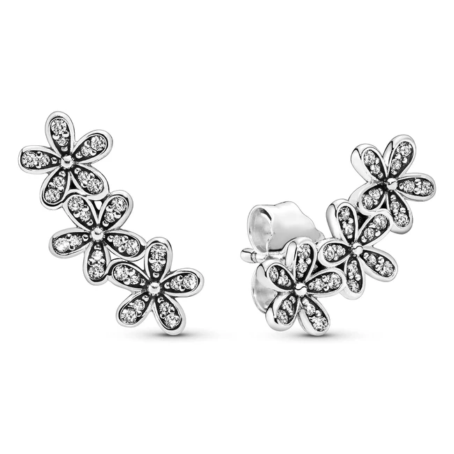Pendientes Mujer Pandora Margaritas Plata de Ley 925 Ref. 290744 - ¡Envío Gratis!