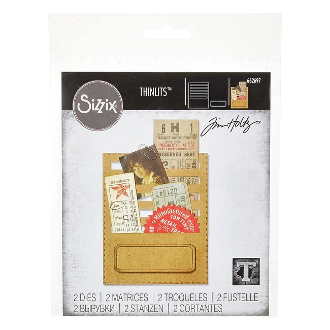 Fustelle Sizzix Framelits Fessure Cucite - Taglia Disegni Intricati