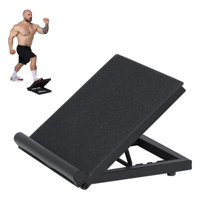 Premium Steelwooden Slant Board - Adjustable Incline Board for Stretching and De