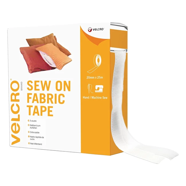Nastro da cucire Velcro EC60258 20mm x 5m - Chiusure Uncino e Asola