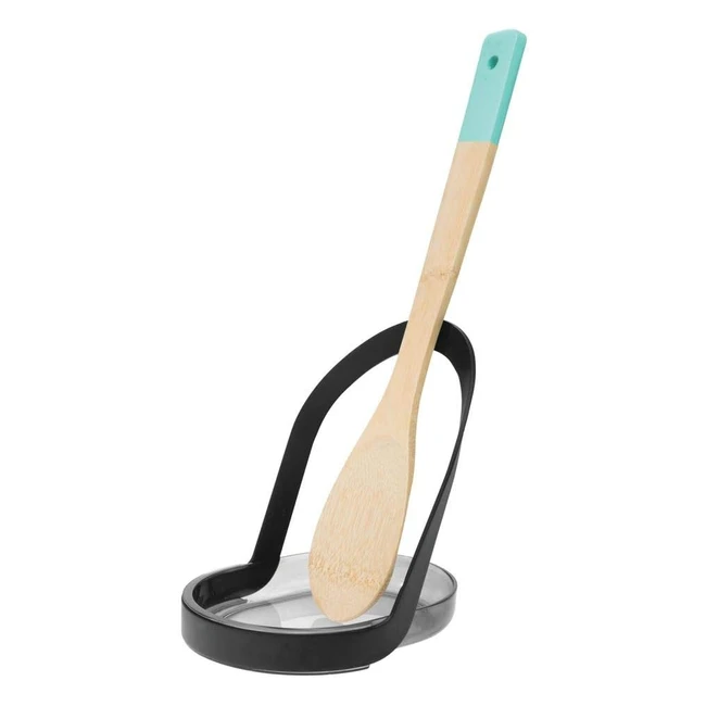 iDesign Austin Posacucharas para Encimera - Soporte Utensilios de Cocina - Negro Mate