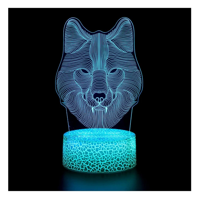 Luz de Noche 3D Lámpara de Estado de Ánimo Táctil LED con Control Remoto - 16 Colores Cambiantes - Regalos para Niños y Niñas