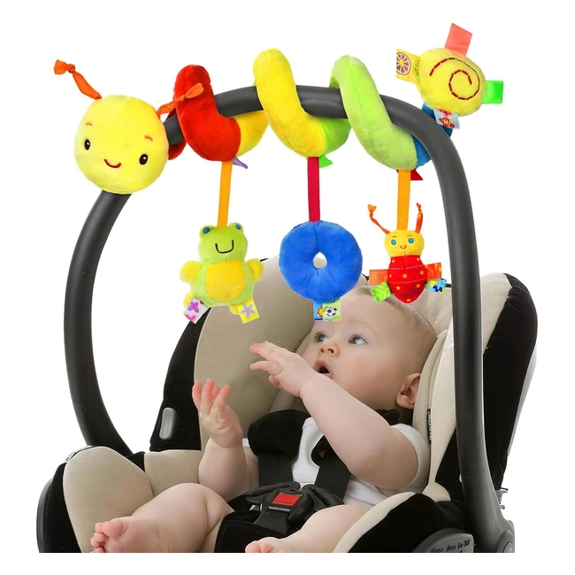 Giocattolo per passeggino a spirale Vicloon educativo e colorato per neonato