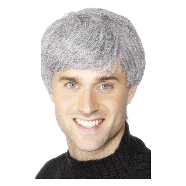 Parrucca da uomo d'affari grigia Smiffys 42209 - Taglia unica