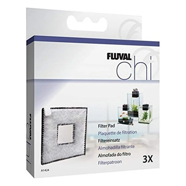 Fluval Chi II Carbn 3 Uds - Cuscinetti Filtranti di Ricambio per Acquari