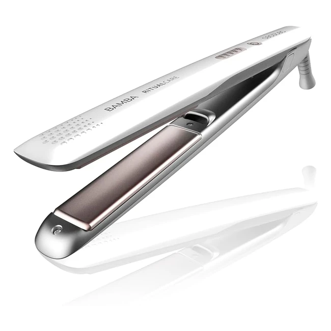 Lisseur Fer à Lisser Bamba Ritual Care 885 Hydraprotect - Revêtement en Kératine et Huile d'Argan - Ion Réel - Température Réglable 140-220°C