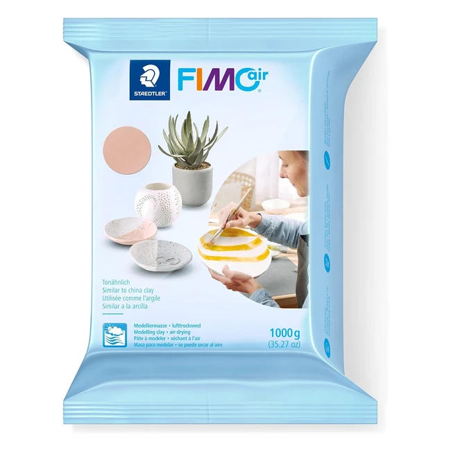 Pasta de modelar Staedtler 810143 secado al aire color carne suave y ligera