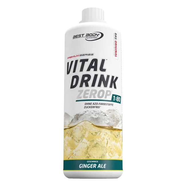 Bebida Vital Ginger Ale 1000 ml - Bajas Calorías y Enriquecida con Vitaminas