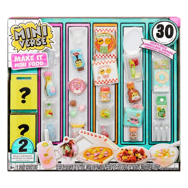 Miniverse Make It Mini Food Multipack MGA Gioco Alimentare Faidate UV Luce Età 8+