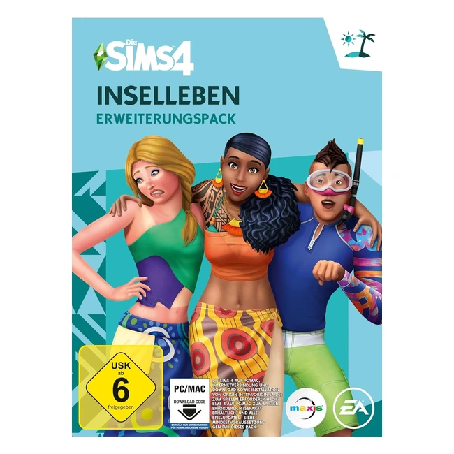 Die Sims 4 Inselnleben EP7 Erweiterungspack PCMac - Videospiel - Code in der Bo