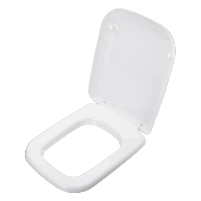 Abattant WC Lunette Toilette Sige WC Conca T637801 - Résistant - Charnières Inoxydables - Blanc