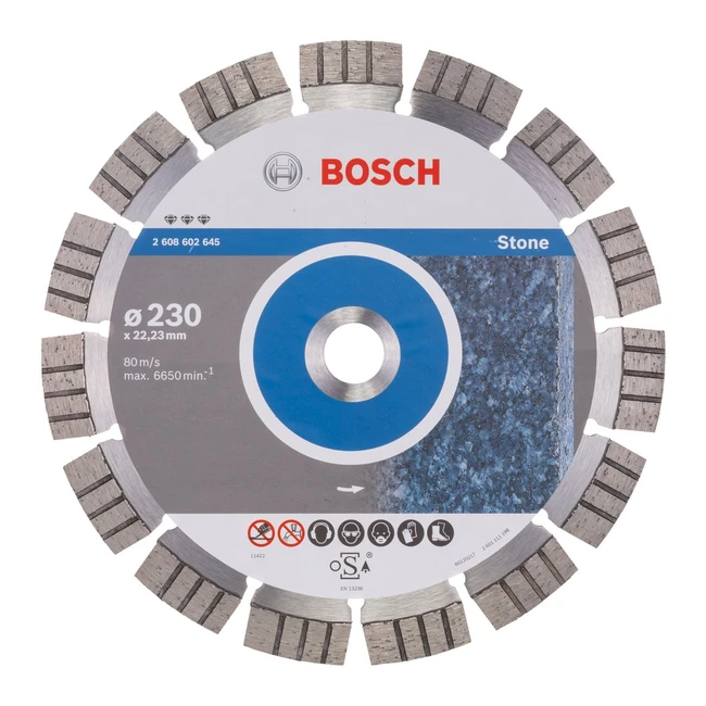 Disco Diamantato Bosch Professional per Pietra 230x22/23x2.4x15mm