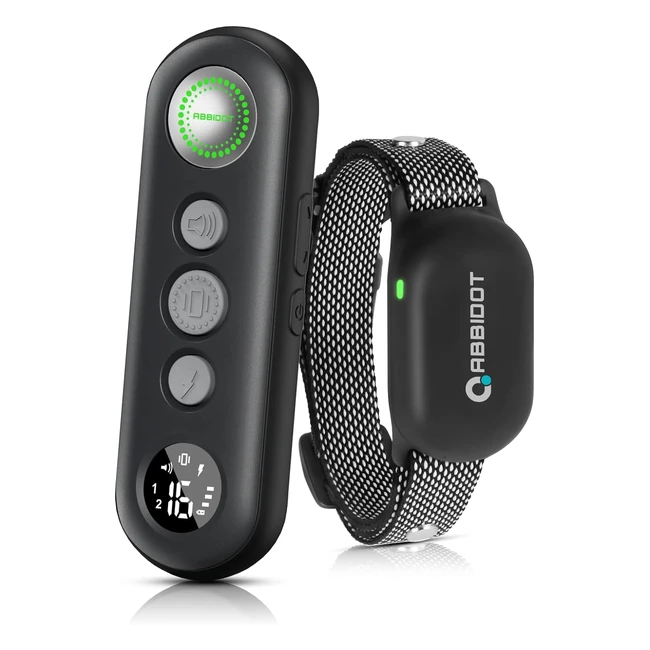 Collier de dressage pour chien Abbidot - 3 modes 16 niveaux porte de 900m