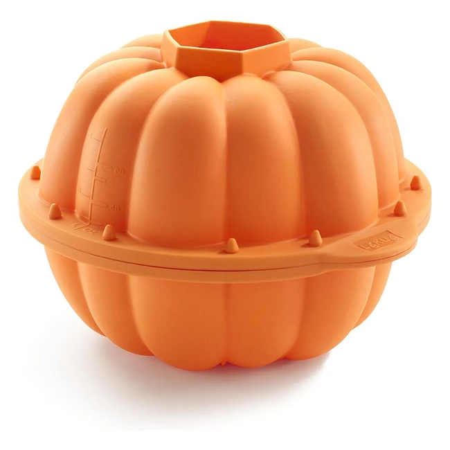Molde de Calabaza Halloween 3D - Silicona Naranja - Talla Única