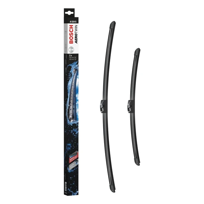 Tergicristalli Bosch Aerotwin A524S - Lunghezza 650mm/450mm - Set 1 - Guida a Destra