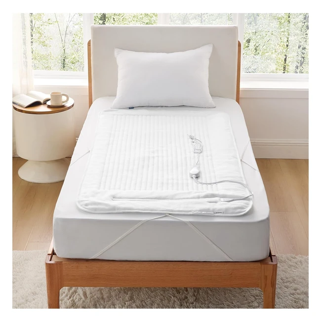 Bedsure Elektrische Matratzenauflage, Polarfleece, 150x80 cm, 4 Temperaturstufen, Überhitzungsschutz