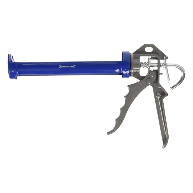 Pistola Sigillante Rotante Silverline 300ml - Impugnatura in Acciaio - Caricator