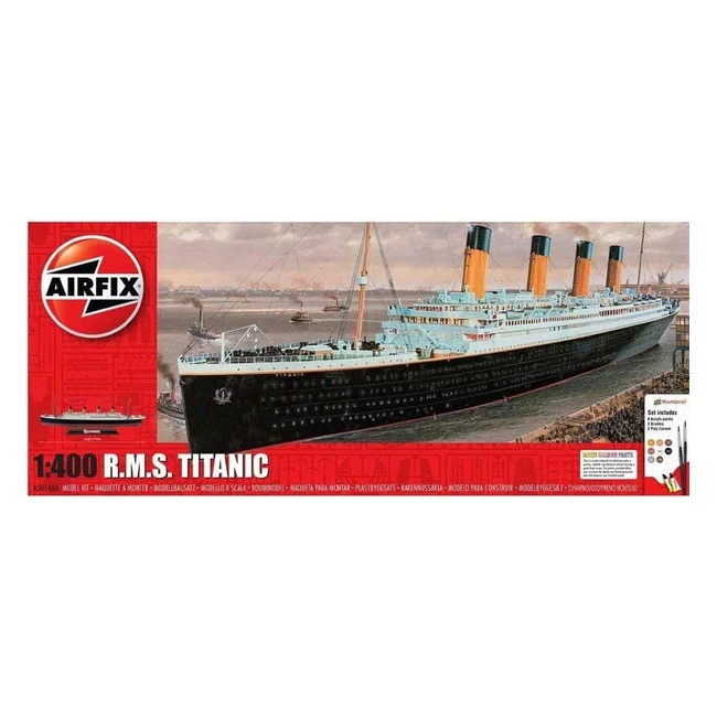 Airfix A50146A RMS Titanic Gift Set 1400 - Precise, Accurate, and Highly Detailed Model Kit