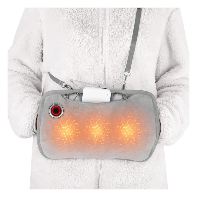 Rechargeable Graphene Heated Gloves - Fast Electric Hand Warmers - 10000mAh Power Bank - 3 Heat Modes