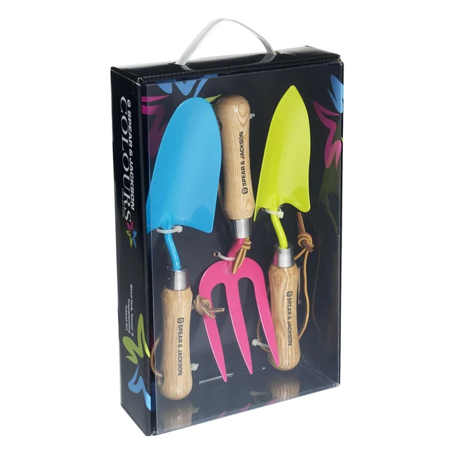 Spear Jackson Colours3PS SJ Colours - Llana, Mano, Horquilla, Transplantador