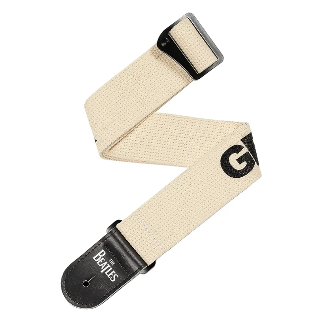 Tracolla chitarra D'Addario Beatles Get Back, cotone, regolabile, vegana