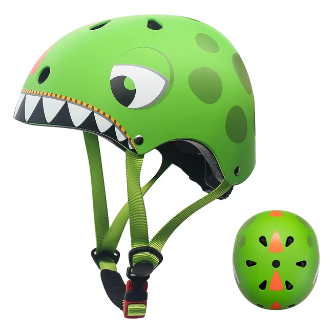 Kids Helmet for Boys Girls  Lightweight Dinosaur Multisports  Safety Gear for 