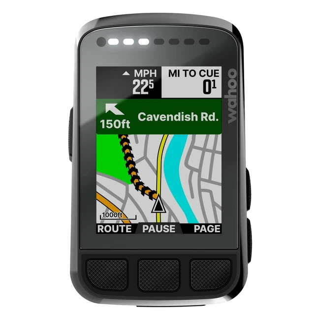 Wahoo Elemnt Bolt V2 GPS Fahrradcomputer - Turn-by-Turn-Navigation automatische
