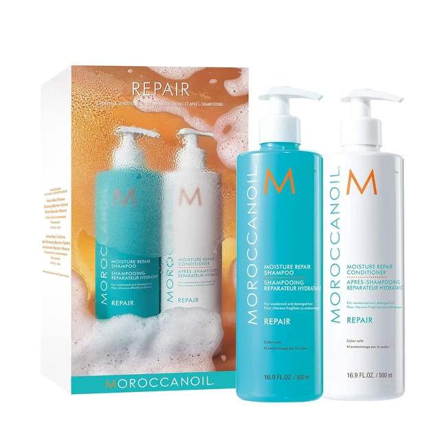 Moroccanoil Regenerating Shampoo & Conditioner Set 500 ml - Stärkt, repariert und pflegt geschädigtes Haar
