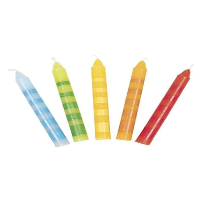 Conjunto de Velas de Cumpleaños Rayadas Goki 60719 - Artículos Multicolor