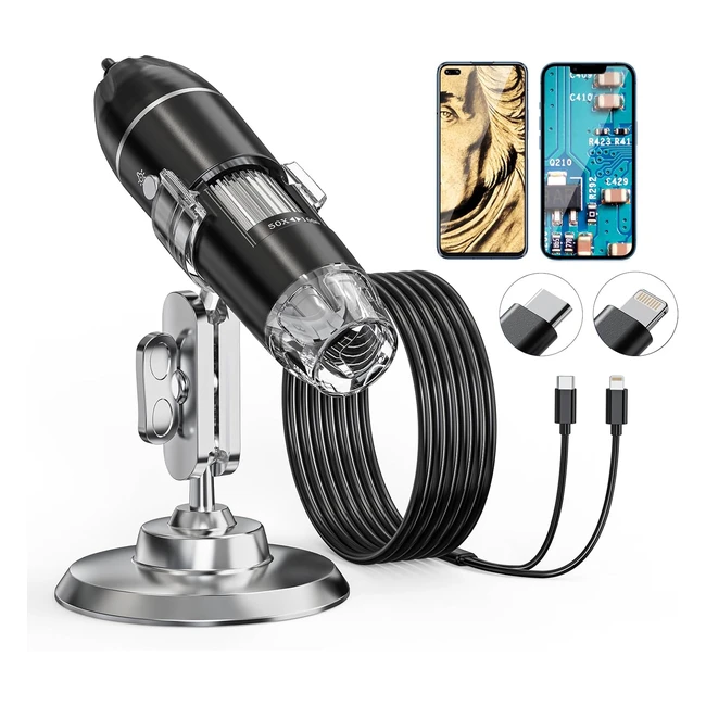 Microscopio Digitale USB Aopick 50x1600x Ingrandimento Fotocamera Endoscopio