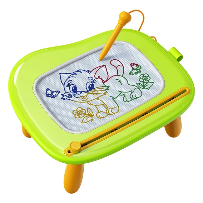 Juguetes Kokodi para niños pequeños | Tablero magnético para dibujar | Regalos de cumpleaños | Amarillo