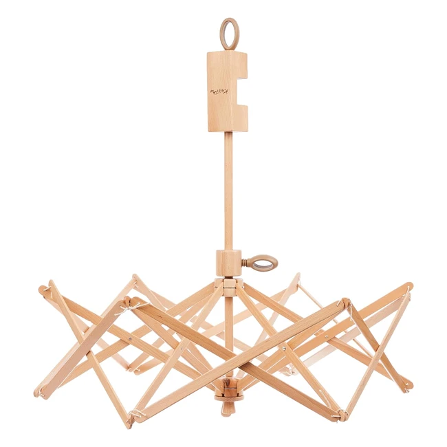 Bobinadora de hilo KnitPro con soporte, madera multicolor, 30 x 35 x 30 cm