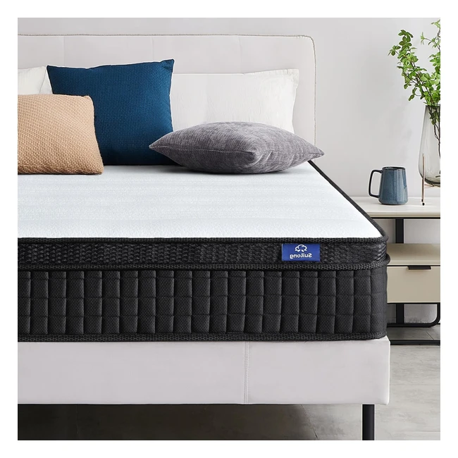 Suilong European Small Single Mattress - 26cm Memory Foam Orthopedic Hybrid Pocket Spring - Pressure Relief - Medium Feel - 80x200x26cm