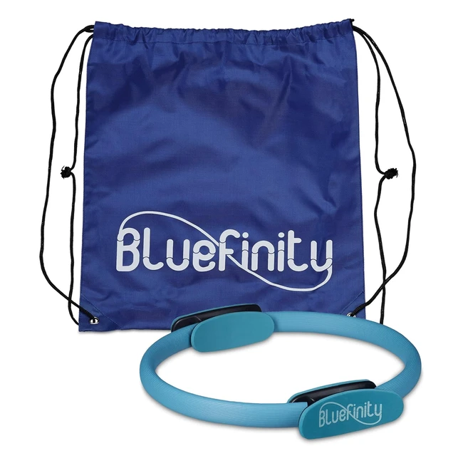 Anello da Pilates doppia impugnatura Bluefinity, resistenza turchese