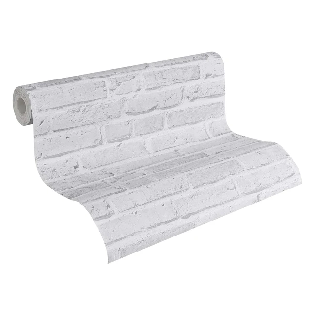 Carta da Parati Mattoni Elements as Création 942832 - Grigio - Made in Germany