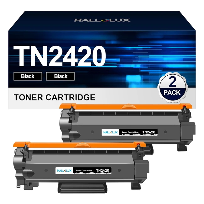 Cartouche de toner compatible TN2420 pour Brother - Rendement élevé - 2 pack