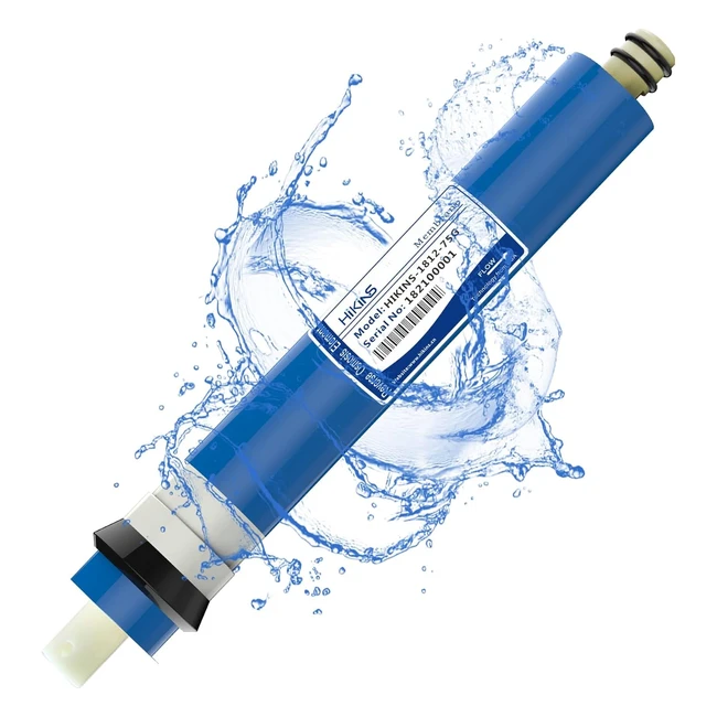 Membrana Hikins per Osmosi Inversa 75 GPD - Filtraggio Acqua - Stadio 1 - Compatibile Universale