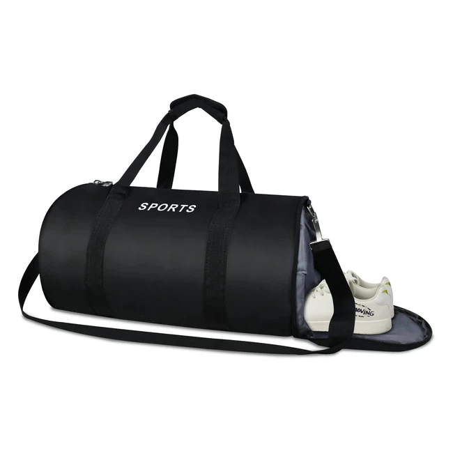 Lightweight Sports Bag with Shoe Compartment - 38L Capacity - Multifunctional Gy