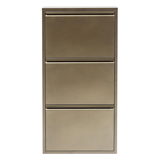 Scarpiera Caruso Kare Design 5 scomparti basculanti bianco 103x50x14cm