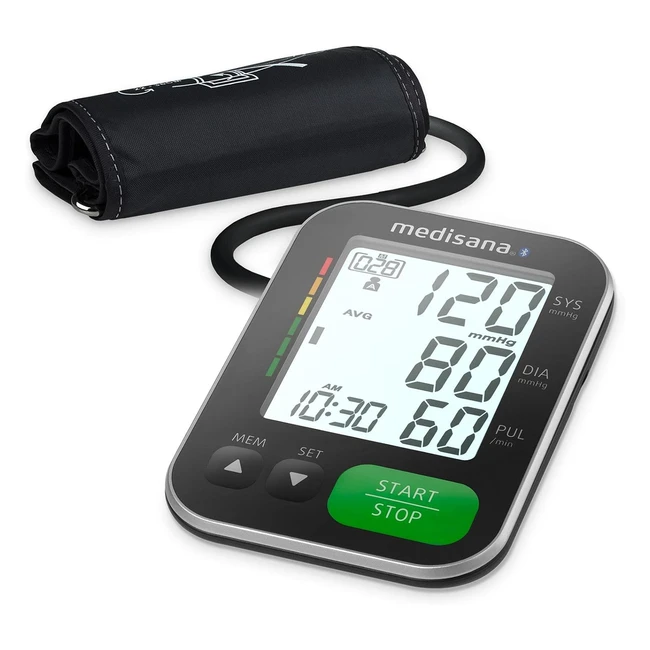 Tensiómetro de Brazo Medisana BU 570 Connect - Medición de Presión Arterial y Pulso con Memoria y Aplicación Bluetooth