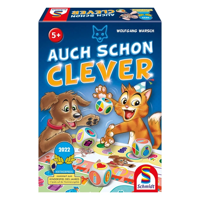 Schmidt Spiele 40625 Even Clever Wrfelspiel fr Kinder - Spa und Lernen
