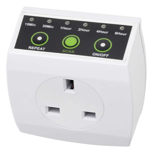 HBN Countdown Timer Plug Energy Saving Timer Switch 1530min 1246hr 1 Pack
