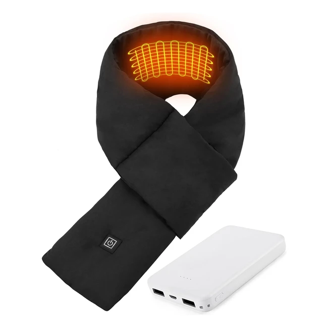 Vapesoon Heated Scarf - 3 Heating Levels - Power Bank - Warm Winter - Men Women