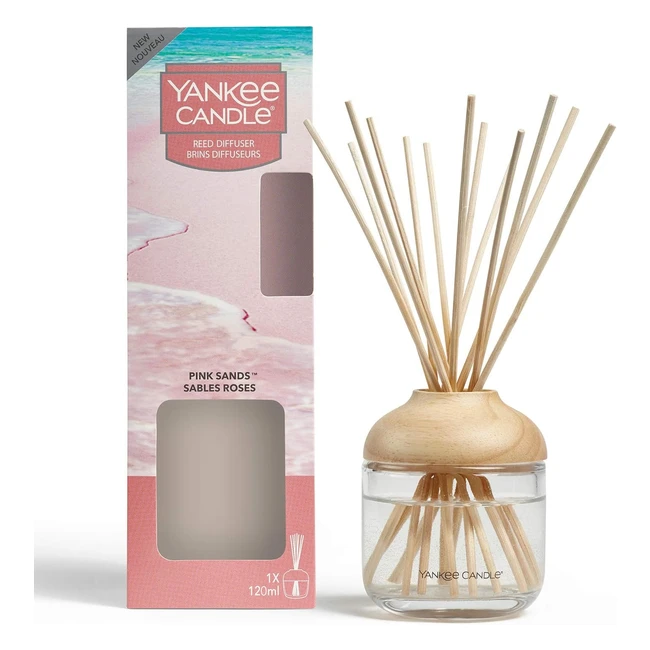 Yankee Candle Reed Aroma Diffuser Pink Sands 120 ml - Bis zu 10 Wochen lang anhaltender Duft