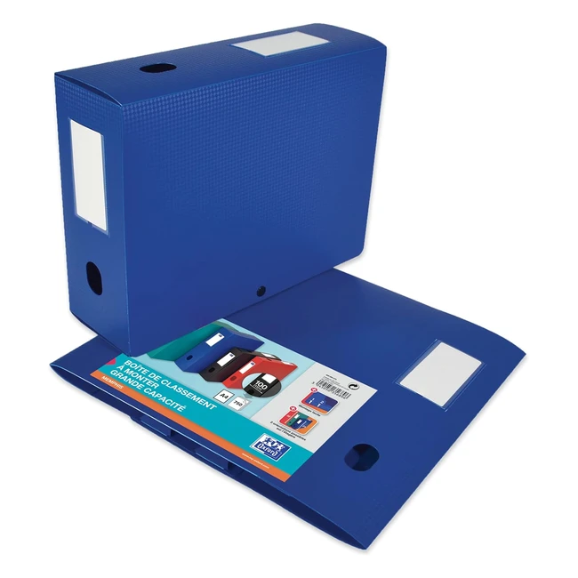 Caja de Índice Elba 400094575 - Polipropileno Opaco - Color Azul - ¡Organiza tus documentos fácilmente!