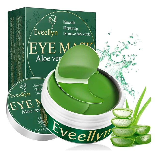 Masque yeux hydratant antige à l'aloe vera - Eveellyn Patch Yeux - Réduit les poches, les cernes et les rides - 60 pièces