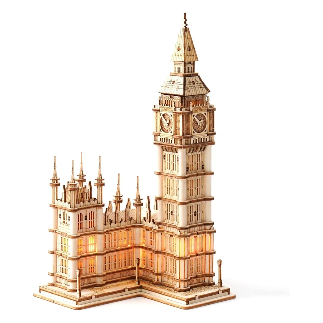 Rowood 3D Wooden Puzzle Big Ben Model Kit - Ideal Christmas & Birthday Gift