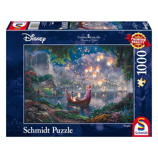 Schmidt Spiele 59480 Disney Rapunzel Puzzle 1000 Teile - Hochwertiges Premium-Pu